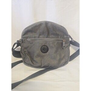 Kipling Keefe Small Crossbody Shoulder Gray Nylon Adjustable Bag